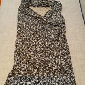 Ann Taylor Sleeveless Top Black/Tan Size M